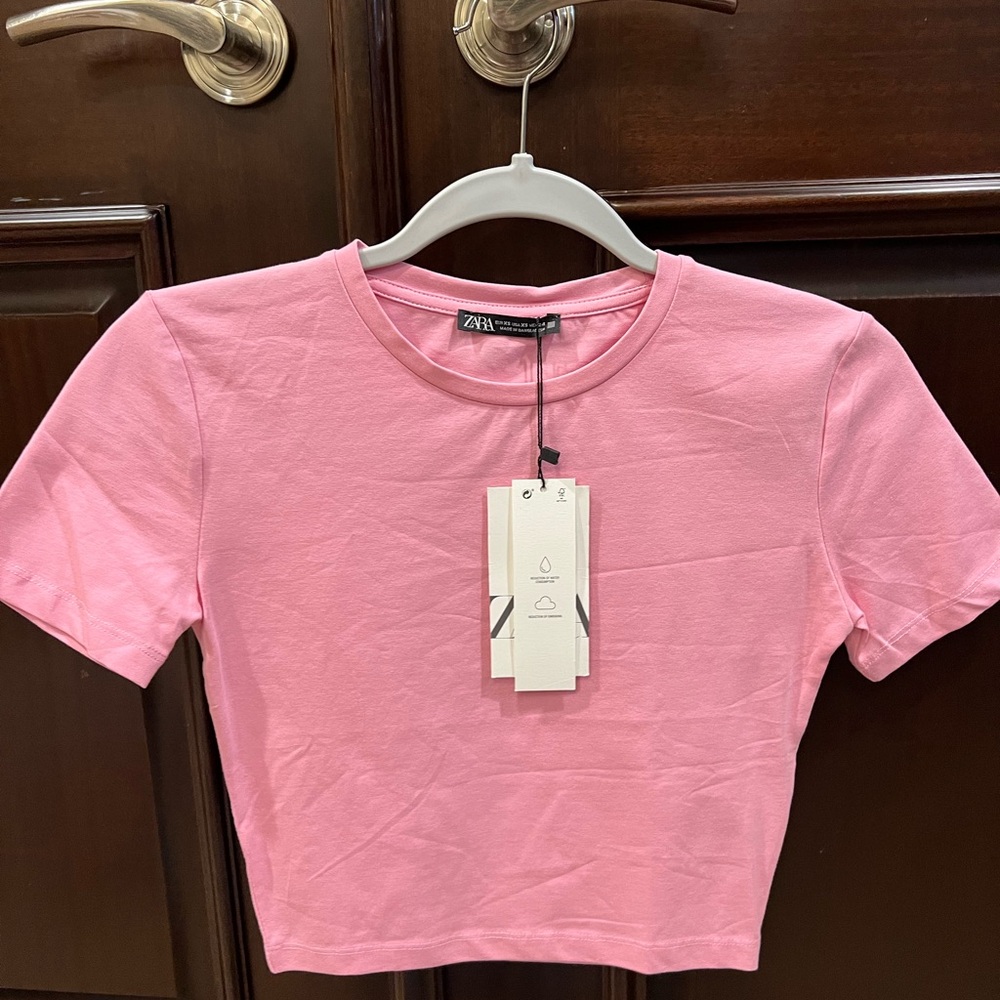 Zara Pink Crop Top